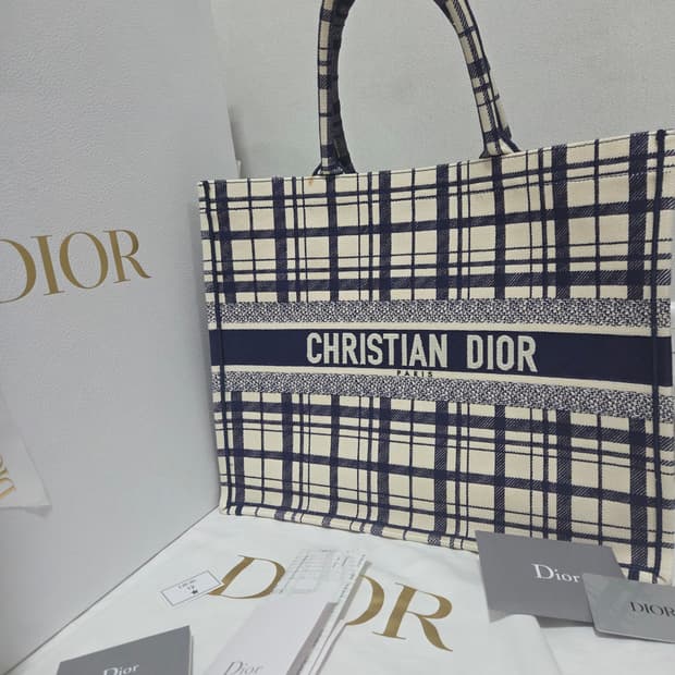 [한정판] 디올 북 토트 백 L Size