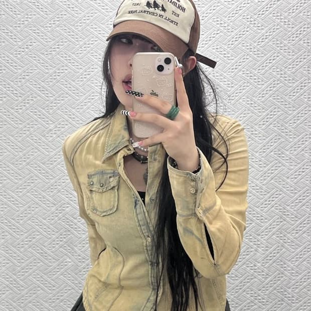 BAUF 바우프 캐주얼 Y2K 빈티지 자수패치 볼캡 C10205