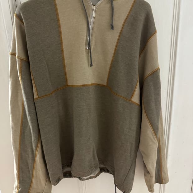 빈티지 패치워크 스웻 롱슬리브