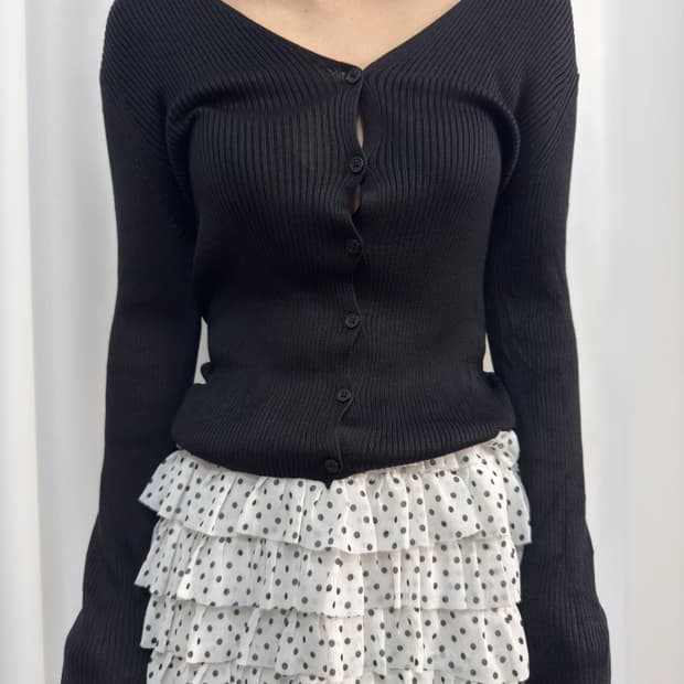 knit slim cardigan
