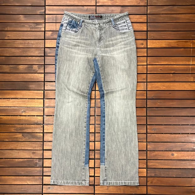 (29) 후부 올드스쿨 배색 데님 팬츠