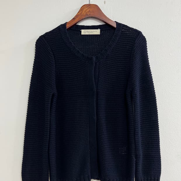 뷰티앤유스 유나이티드 애로우즈 네이비 가디건 니트
