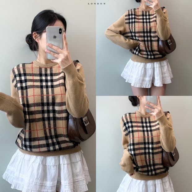 버버리 램스울 니트