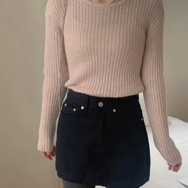 알파카골지니트 새상품