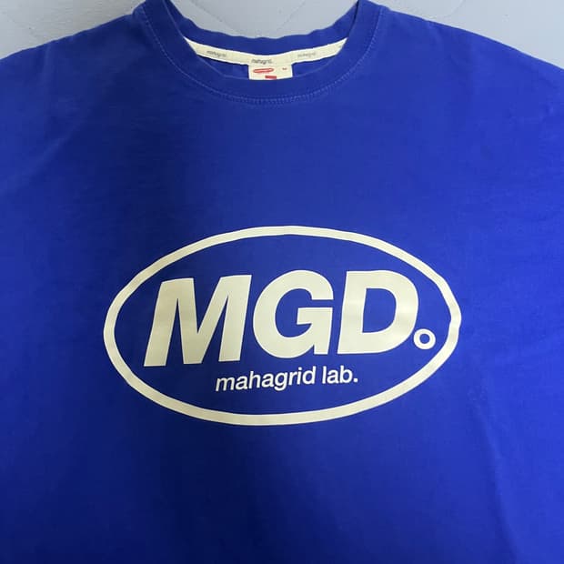 마하그리드 MGD로고 반팔 블루 M
