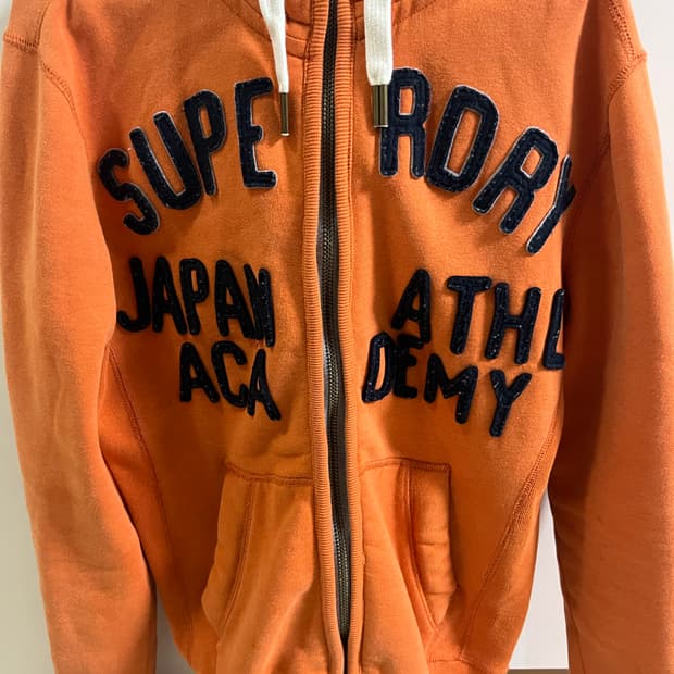 슈퍼드라이 오렌지 후드집업