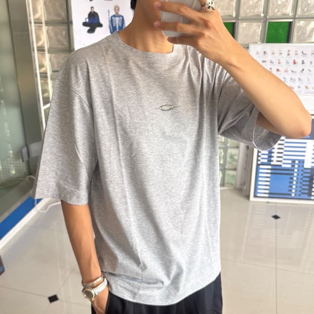 foa407448 stacked metal tee 메탈 티셔츠