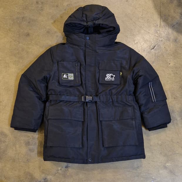 스타터×히로 콜라보 아웃포켓 벨티드 덕다운 패딩