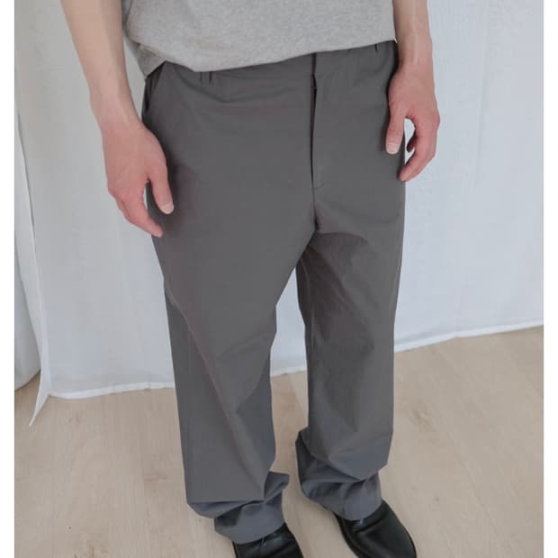 하프시코드 코튼 트라우저 그레이 1