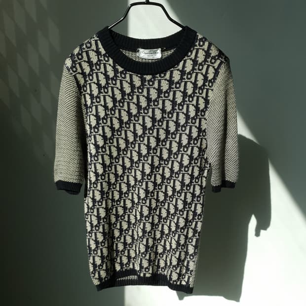 80s Christian Dior Oblique Knit