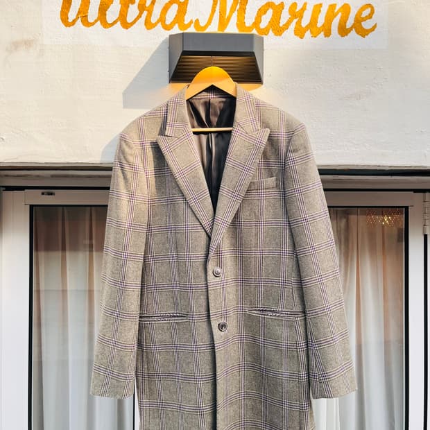 인터메조 체크 울 코트 (한국제 / 105) 