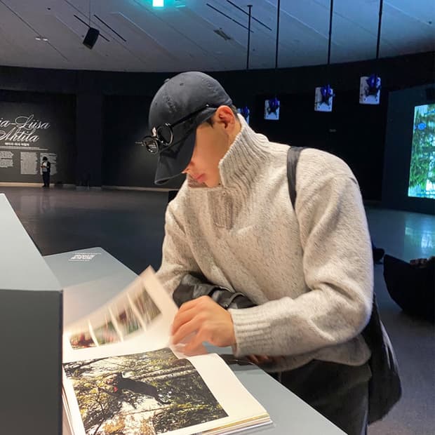 이지 폴라 풀업 니트 (free)