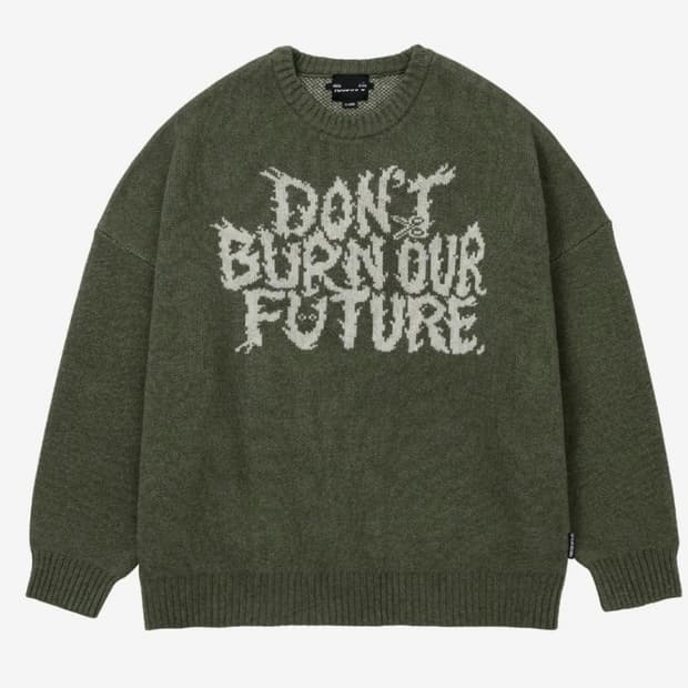 Ajobyajo Wool Knit Sweater [KHAKI]