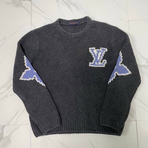 새상품 25FW 루이비통 청키 울 블렌드 풀오버 니트 L
