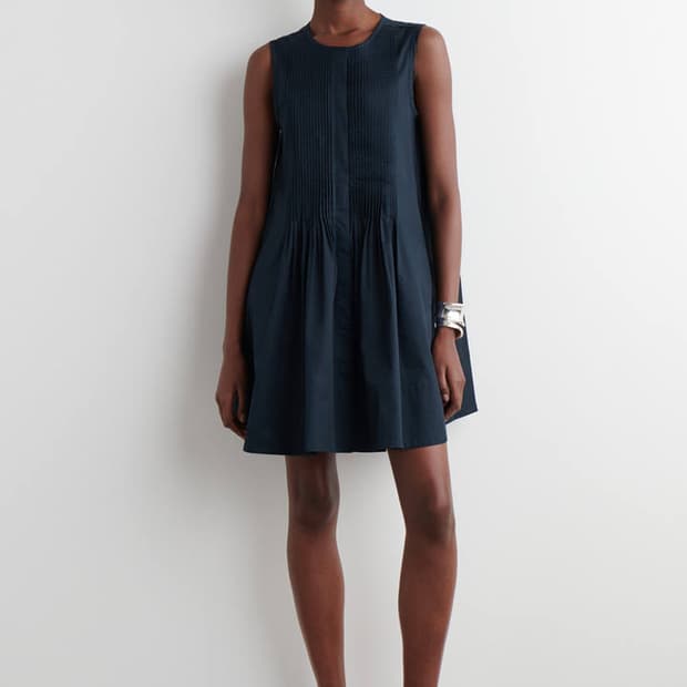 Cos 코스 핀턱 코튼 미니 드레스 32