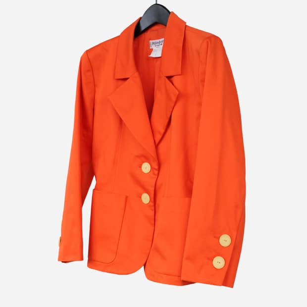 Yves Saint Laurent Orange Cotton Blazer 