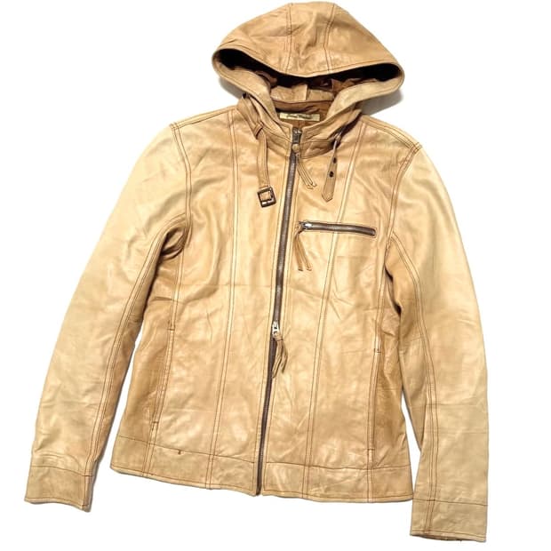 저널 스탠다드 - 후디드 레더 자켓