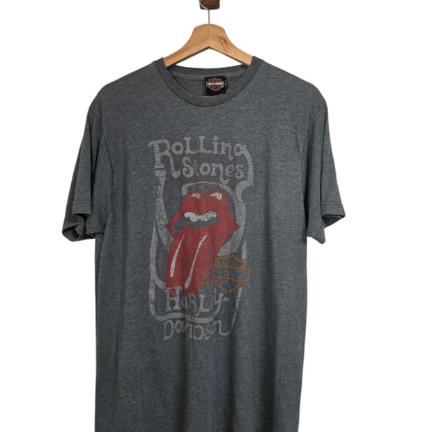 빈티지 할리데이비슨 롤링스톤즈 반팔 티셔츠 L