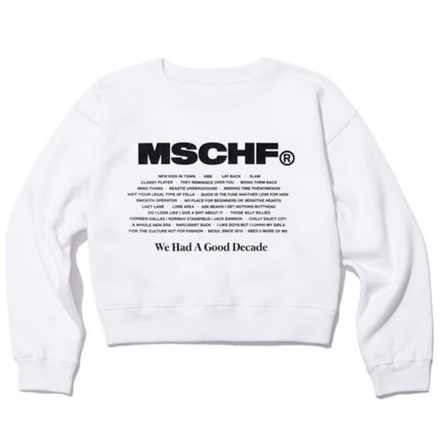 미스치프 크롭 맨투맨