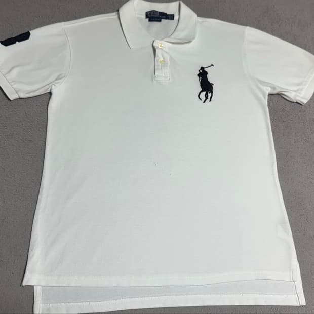 Polo 폴로 랄프로렌 치프키프 화이트 빅포니 카라티 L