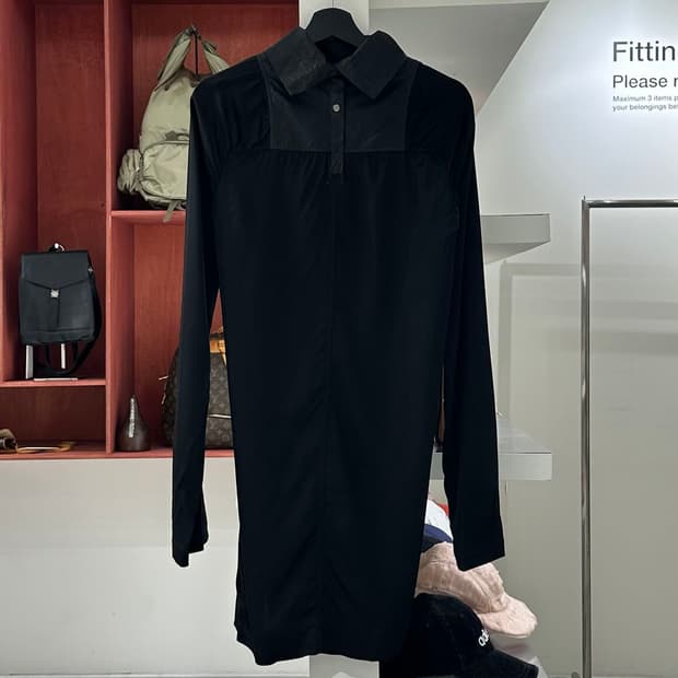 릭 오웬스 블랙 15ss 아비토 셔츠 드레스