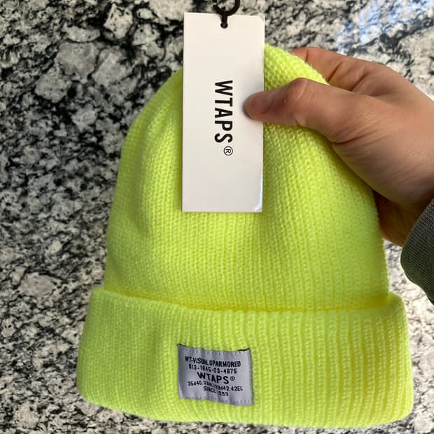 더블탭스 WTAPS 아크릴 비니 하늘색