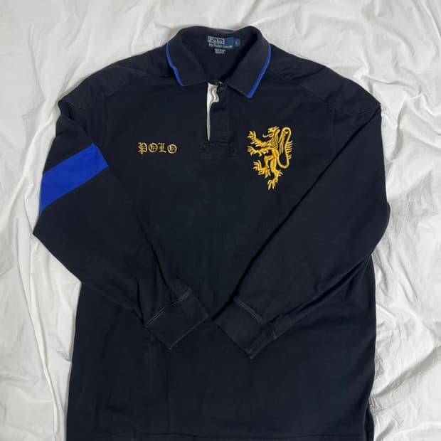 폴로 랄프로렌 crest dragon 럭비 셔츠