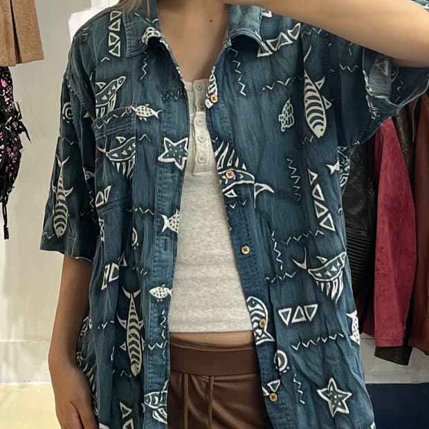 Just jeans 하와이안 셔츠