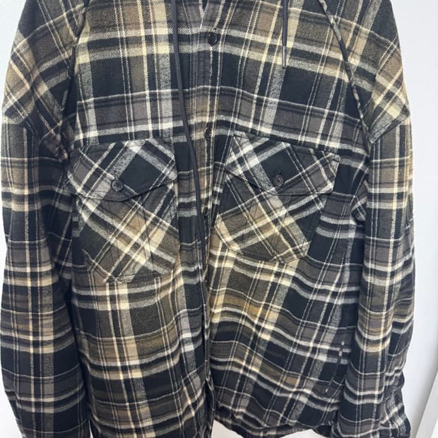 [46] 준지 체크후드 셔츠