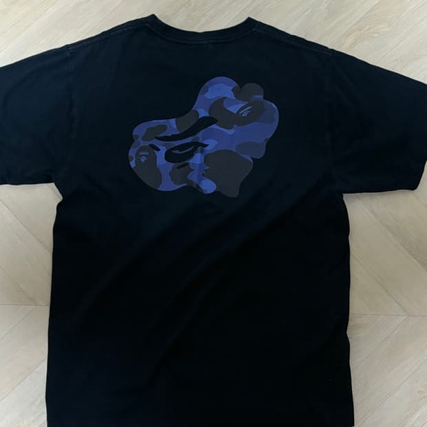 베이프 카모 반팔