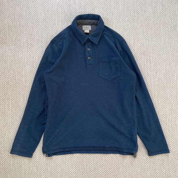 Llbean 엘엘빈 헨리넥 네이비 긴팔티셔츠 