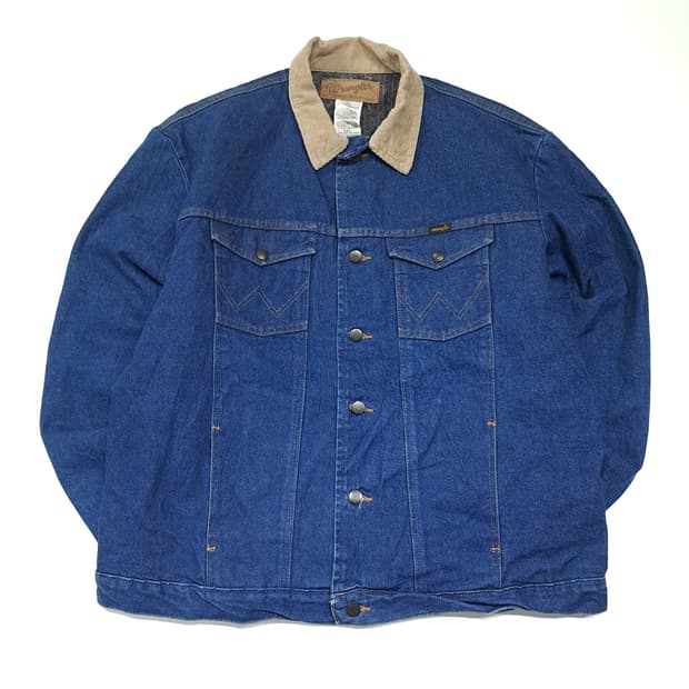 CL236 2XL 랭글러 90s 멕시코판 블랭킷 인디고 데님 자켓