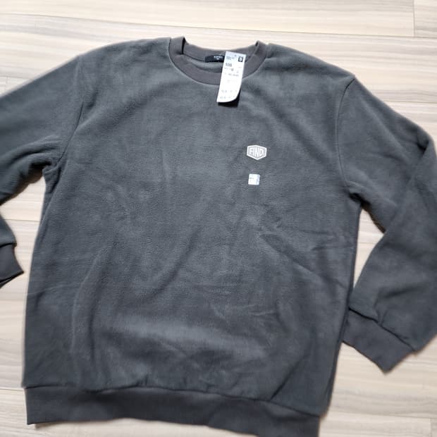 탑테후리스맨투맨다크그레이105사이즈