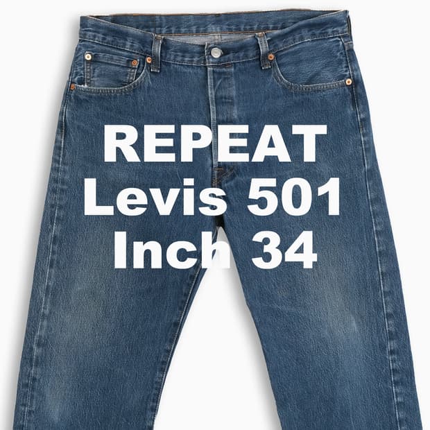 빈티지 리바이스 501 진청 34 인치 LV50136550