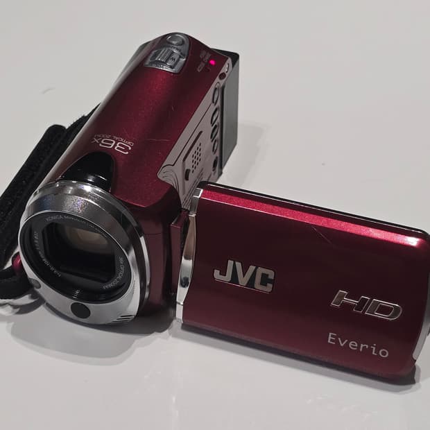 디지털카메라 디카 빈티지 캠코더 JVC GZ-HM350_R / 작례있음