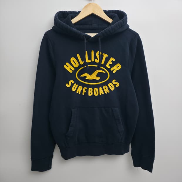 [L] 홀리스터 네이비 후드티