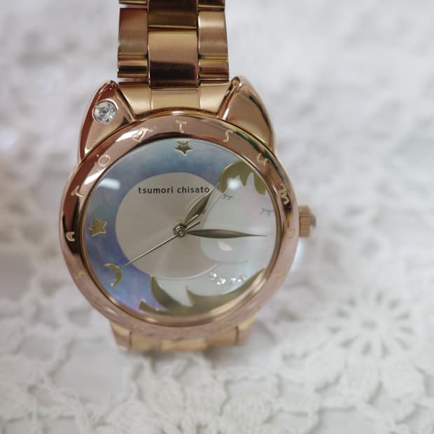 Tsumori Chisato neko rose gold watch