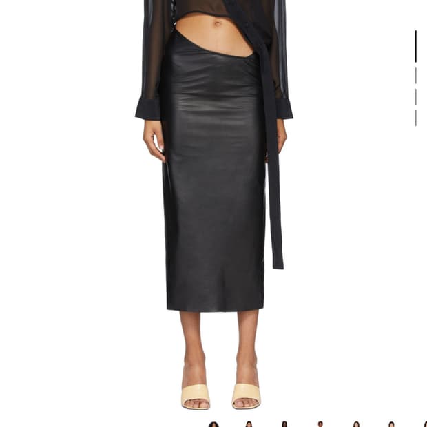 레더 시스루 드레스 (정가250)