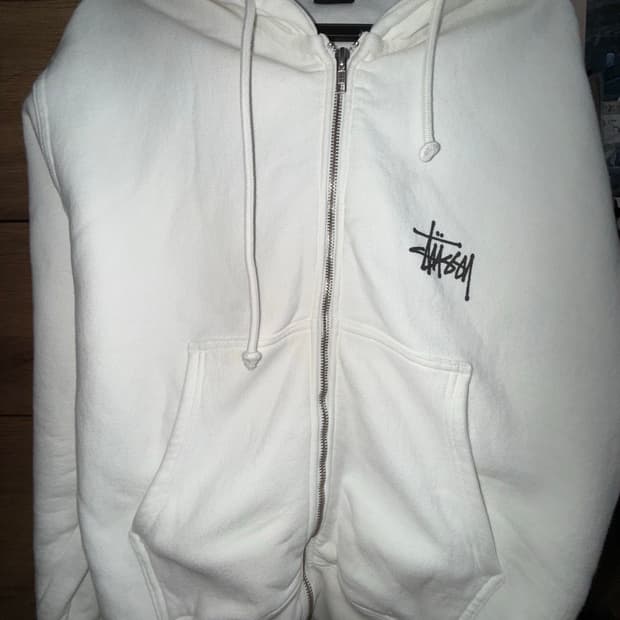 베이직 스투시 피그먼트 후드 집업