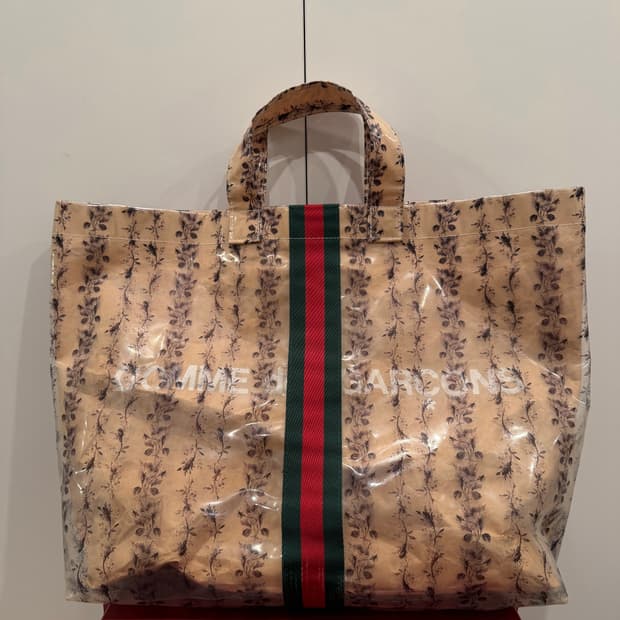 구찌 꼼데 pvc 가방