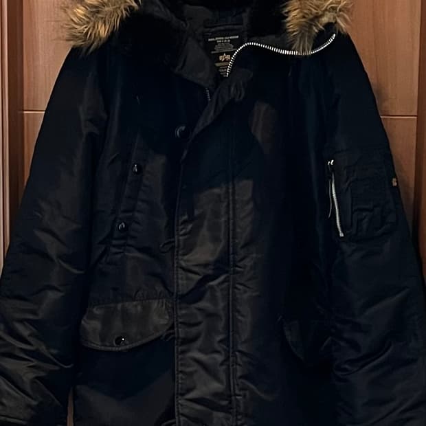 USA 알파인더스트리 N3B 블랙 파카