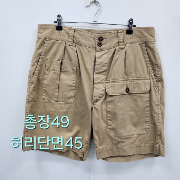 34 RRL 더블알엘 헤링본 밀리터리 카고 쇼츠 반바지