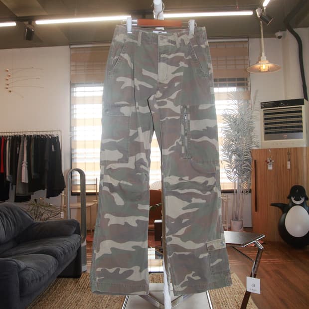 갭 00s 카모 카고 팬츠