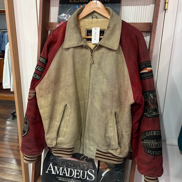 할리데이비슨 패치 카우 레더 자켓