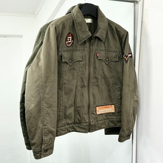 리바이스 패치워크 밀리터리 자켓