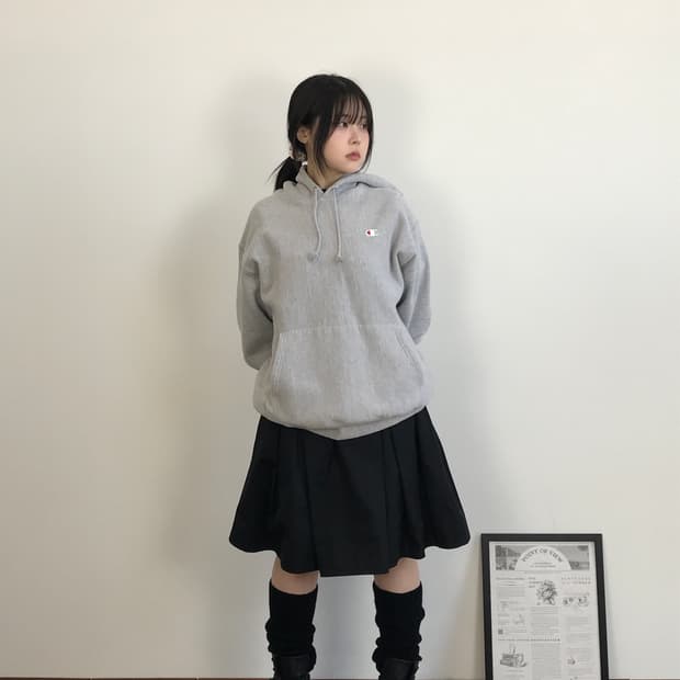 Champion Reverse Weave Hoodie Gray