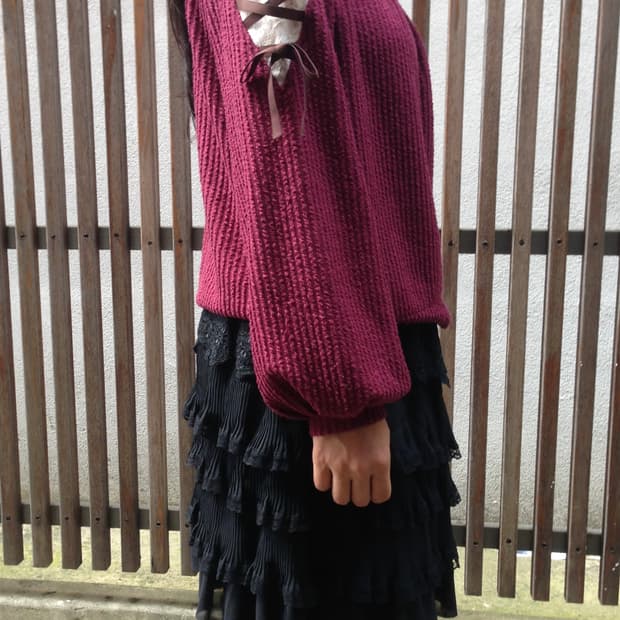 axse femme Lace Frill Skirt