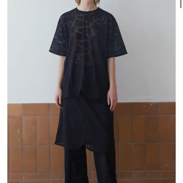 Birrot Rose race skirt 블랙