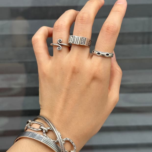 Aztec Geometric Pattern Open Karen Silve