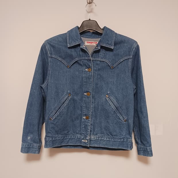 90s 일본 Wrangler Glas 여성 웨스턴 데님자켓